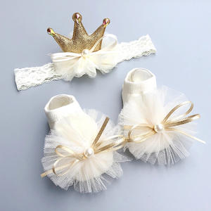 Conjunto de Diadema y Calcetines para Bebé Niña, Regalo para Recién Nacida - Product Image 4
