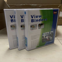 Vente en gros de papeterie de bureau de bonne qualité Panneau de particules rigide en PVC étanche contenant 160 feuilles classeur à 2 anneaux 1 pouce A4