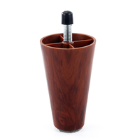 Pied de meuble de cuisine en plastique couleur noyer antique, design moderne, pour chambre, canapé, salon, atelier, en ABS