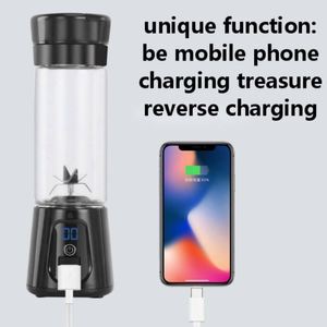 Licuadora Portátil Recargable USB de Última Generación, 7.4v y 6 Cuchillas, Licuadora Portátil para Smoothies, Mezcladora de Frutas, Exprimidor - Product Image 2