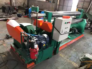 3 Roller Bending Machine Durable 3 Roller Rolling Bending Machine Semi-automatic Bender Roll For Aluminium Plate And Stainless Steel Sheet Curl Forming