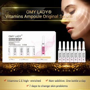 Ampola de colágeno 24k ouro, soro para clareamento facial, nova função, cuidados com a pele, colágeno