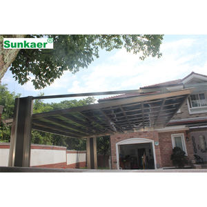 SK-C04 Design moderno vendita calda porte per auto all'aperto e rifugi Custom in policarbonato in lega di alluminio carport per esterni - Product Image 6