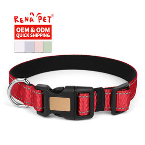 ปลอกคอสุนัขแถบสะท้อนแสงทำจากไนลอนออกแบบโลโก้ได้ตามต้องการ - Product Image 6