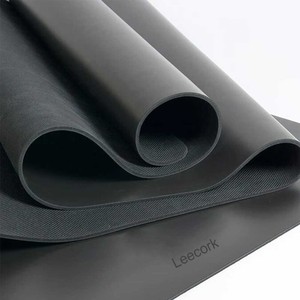 LEECORK - Tapete de <span class=keywords><strong>Yoga</strong></span> de Caucho Natural PU Antideslizante de 4 mm, Sin Olor, 183 x 61 cm, para Pilates, Hot <span class=keywords><strong>Yoga</strong></span>, <span class=keywords><strong>Ashtanga</strong></span>, Venta al por Mayor OEM - Product Image 2