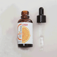 Sérum Visage Anti-Âge Éclaircissant et Hydratant à la Vitamine C & E, Acide Hyaluronique, Acide Azélaïque et Algues Marines
