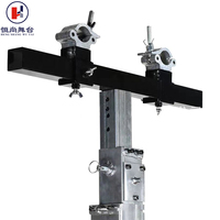Torre de elevación de truss de 250 kg de capacidad, resistente, de 2-4 m, con manivela, para pantallas LED, luces de escenario, altavoces line array y estructuras de truss.