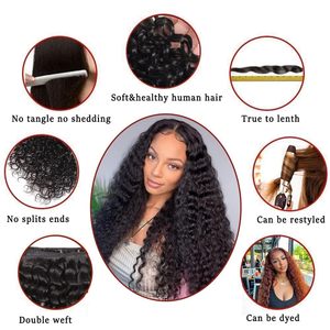 15A 100% Remy Echthaar aus China, von einem Spender, gewellte Haarbündel, maschinell doppelt gewebt, unbehandelt, schnell anwendbar für schwarze Frauen - Product Image 5