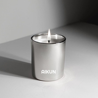AIKUN Wohndekor Badebomben Duftkerzen Geschenkset Luxuriöse Reine Sojawachs Gold und Silber Ätherisches Öl Vanille Duftkerze
