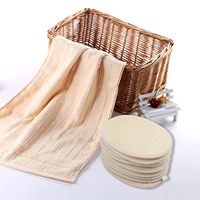 Éponges exfoliantes pour le corps en luffa naturelle avec logo personnalisé, pour le bain et la douche, pour femmes et hommes