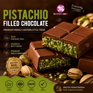 Chocolate Dulce <span class=keywords><strong>de</strong></span> Dubái Hecho a Mano con Relleno Crujiente <span class=keywords><strong>de</strong></span> Pistachos Picados, Snack <span class=keywords><strong>de</strong></span> Gran Venta - Product Image 1