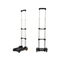 Chariot à bagages pliable et durable, avec poignée télescopique, offre spéciale