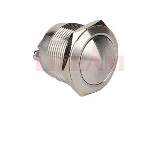 22mm 16mm 19mm 5A 250V IP65 CE 2pin kim loại tạm thời bóng đầu đồng thau cửa chuông không thấm nước mini mỏng đẩy nút - Product Image 2