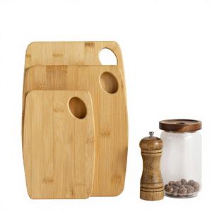 Tabla de Cortar Redonda de Bambú Ecológica con Diseño Liso, Apta para Lavavajillas, para la Preparación Diaria de Alimentos en el Hogar o Restaurante - Product Image 1
