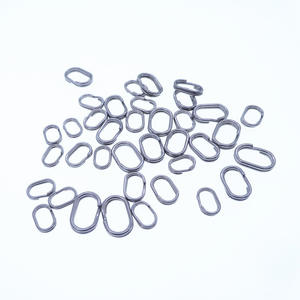 Anillo ovalado doble de acero inoxidable, anillo de conexión de 0.7-1.0mm, gancho giratorio para accesorios de pesca. - Product Image 1