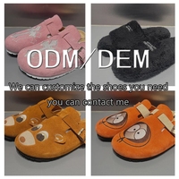 Sepatu Clog Suede Cork Grosir Custom untuk Wanita, Sandal Anti Selip, Mules Clogs, Sepatu Sandal Pria