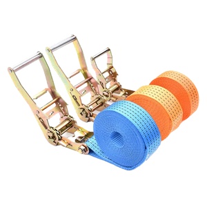 Spanzet 50mm 2 pouces sangles de cargaison robustes arrimage 5000kg cliquets d'arrimage <span class=keywords><strong>9m</strong></span> Tension camion sangles de ceinture d'arrimage avec crochet - Product Image 1