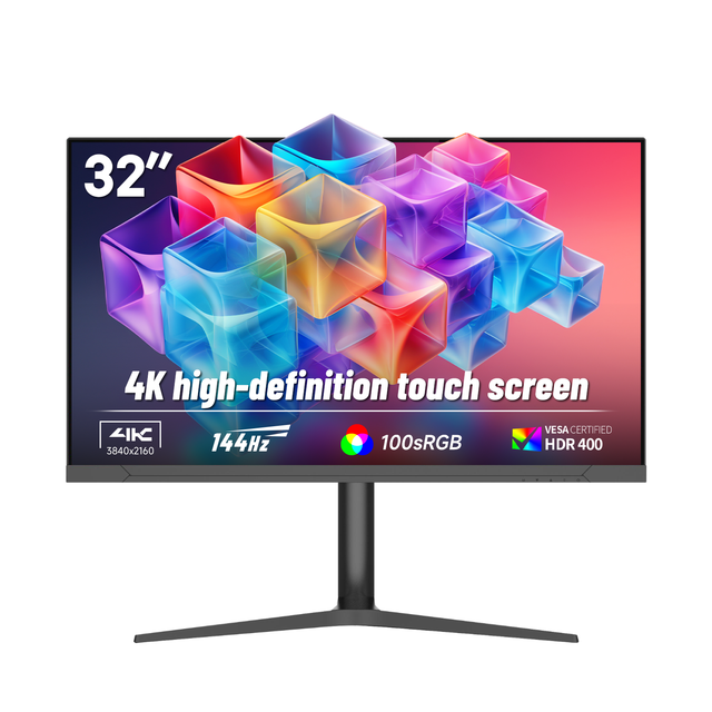 4K 32 Inch 144Hz IPS Screen Capacitive Touch Screen Monitor 10 Point PCAP Interactive Display with 75*75MM VESA