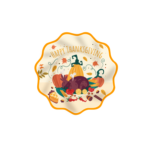 Juego de Vajilla Desechable para Fiesta de Acción de Gracias, Platos de Papel con Diseño de Calabaza, Decoraciones y Suministros para Mesa con Temática de Pavo - Product Image 5