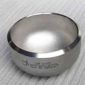 Tappo per Tubi SCH40S in Acciaio Inossidabile, Vendita all'Ingrosso, ASME A403 WP304 304L Senza Saldatura B16.9 4 Pollici 1 Pezzo Saldatura Rotonda Pressata a Freddo - Product Image 2