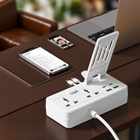 Multiprise Prolongateur universel avec support de téléphone Prises d'extension électriques avec USB