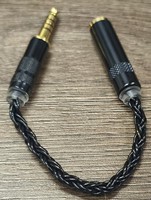 Câble d'extension audio équilibré mâle-femelle 4,4 mm, tressé, plaqué or, faible perte, anti-interférence, audiophile, pour DAC, amplificateur, lecteur