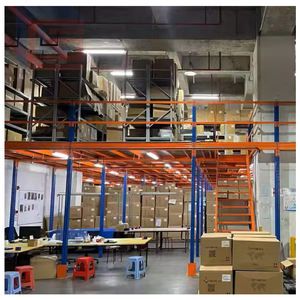 भारी शुल्क गोदाम भंडारण के लिए अनुकूलित स्टील मेजेनाइन फ्लोर रैक प्रणाली - Product Image 4