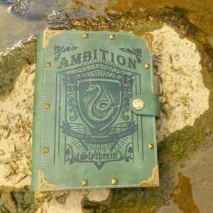 Genuine for <strong>Harry</strong> Vintage Notepad A5 Loose-leaf <strong>Book</strong> with <strong>Potter</strong> Hogwarts College Card Four College B5 Loose-leaf <strong>Book</strong> Leather - Product Image 3