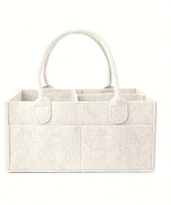 Sac de rangement pour lingettes de puériculture, panier à compartiments pour soins de bébé, organisateur de couches pour nouveau-né - Product Image 1