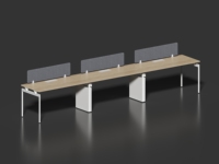Bureaux de travail en métal et bois LIWEI, poste de travail pour employés, design ergonomique moderne, extensible, modulaire, installation facile, garantie 3-5 ans
