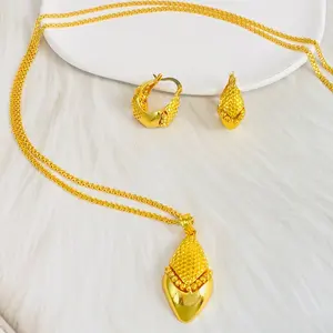Golden Star Jewelry Copper Materials Fashion Design African Dubai Jewelry Women Set