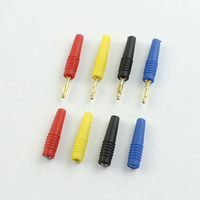 Connecteurs audio-vidéo banane en laiton nickelé CZ-2082, fiche banane 2 mm pour instrument électronique