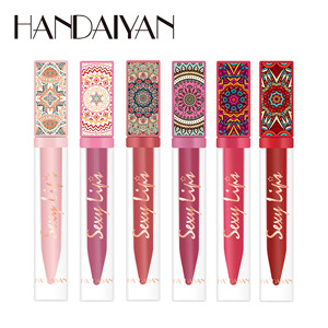 Handaiyan Bohemian Rhapsody Brillo de labios Lápiz labial para niños Mate Al Por Mayor <span class=keywords><strong>Maker</strong></span> Etiqueta privada Lápiz labial Vegano Cruelty Free - Product Image 5