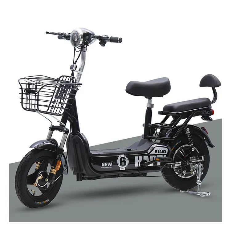 Cina Oem skuter listrik perkotaan 14 inci 350W cepat E Moped murah terbaik 48v 12Ah listrik sepeda kota untuk dijual
