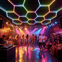 Lampe Led à couleur changeante, de bonne qualité, pour magasin, supermarché, lumière hexagonale, rvb, Tube d'éclairage de boîte de nuit
