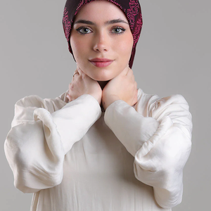 Hijab imprimé en mousseline de soie Offre Spéciale personnalisé de qualité supérieure pour les femmes musulmanes Collection d'automne pour la culture islamique du Moyen-Orient - Product Image 5