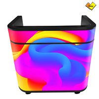 Écran LED flexible couleur pleine HDR10 personnalisé Qray pour intérieur, taux de rafraîchissement 3840Hz, panneau souple P2.5, écran de réception, Adobe RGB 98%