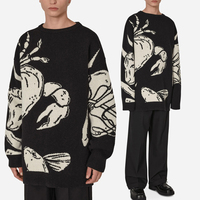 Pull vierge hommes Oem tricots col rond motif Animal Jacquard Chompa Design personnalisé partout chandails