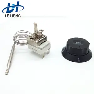 ตัวควบคุมอุณหภูมิฮีตเตอร์ฝอยแก๊ส Geyser Thermostat 30-110องศาสำหรับเตาอบพร้อมลูกบิด