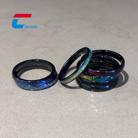 Modischer Wasserdichter 3mm NFC Smart Ring Kontaktloser Keramik-NFC-Ring für Soziale Medien