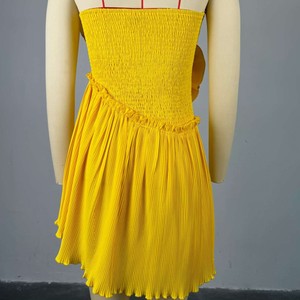 New <b>Sweet</b> and Fresh 3D Large Corsage <b>Flower</b> Decoration Chest High Waist A-line Women's Dresses Fashion - Product Image 6