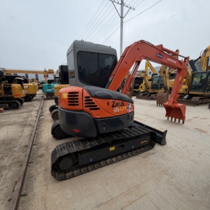 Excavadora Usada Hitachi ZX55 Mini Crawler, Original Japonesa, 5.5 Toneladas, Excelente Estado, Equipo de Excavación Zaxis 55 de Segunda Mano - Product Image 1