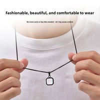 Collier intelligent NFC en or 18 carats avec pendentif gemme, mode féminine, commande tactile pour téléphone portable, lecture de musique et vidéo, emballage personnalisé