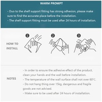 Support d'étagère en PVC auto-adhésif, haute capacité de charge, fixation solide, panneau pour armoires de salle de bain, garde-robe, rangement de vêtements