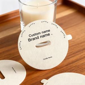 Nắp Chống Bụi Cảnh Báo Nến Thương Hiệu Thẻ Kraft In Logo Cá Nhân Tráng Cao Cấp Tùy Chỉnh - Product Image 3