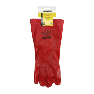Guanti in PVC Rossi 35 cm. - Product Image 5