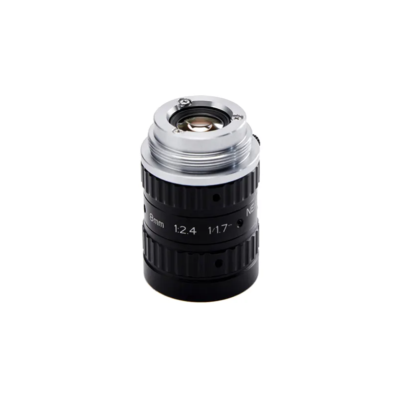 Görüş kameraları için 2023 düşük fiyat yüksek çözünürlüklü 12MP 8mm 1/1.7 "F2.4-F16 FA lens