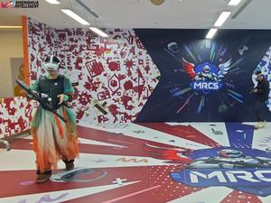 Sala de Juegos de Realidad Virtual Personalizada con Efectos Inmersivos Multisensoriales, Multijugador, de Acción, con Movimiento Libre, para Batallas en <span class=keywords><strong>Equipo</strong></span>, Fabricada en Fibra de Vidrio - Product Image 6