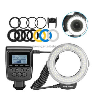 Anneau lumineux LED pour vidéo, film, lampe continue mini, appareil photo RF550D, éclairage photo LED, <span class=keywords><strong>macro</strong></span>, anneau lumineux LED, flash pour appareil photo reflex numérique rf-550 - Product Image 2