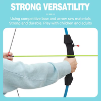 Ensemble d'arc et de flèches de tir à l'arc recurve démontable 40lbs pour jeunes et adultes débutants, kit d'arc droit en bois pour l'entraînement et la pratique